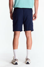 Short Bermuda Lino Azul marino