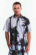 Camisa Manga corta Diseño Palma de aquarela