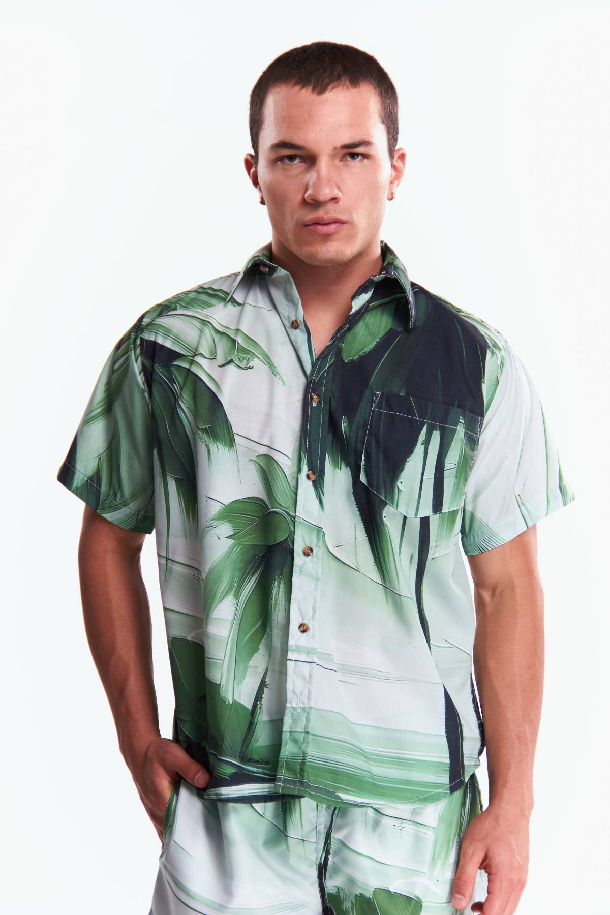 Camisa Manga corta Diseño Playa