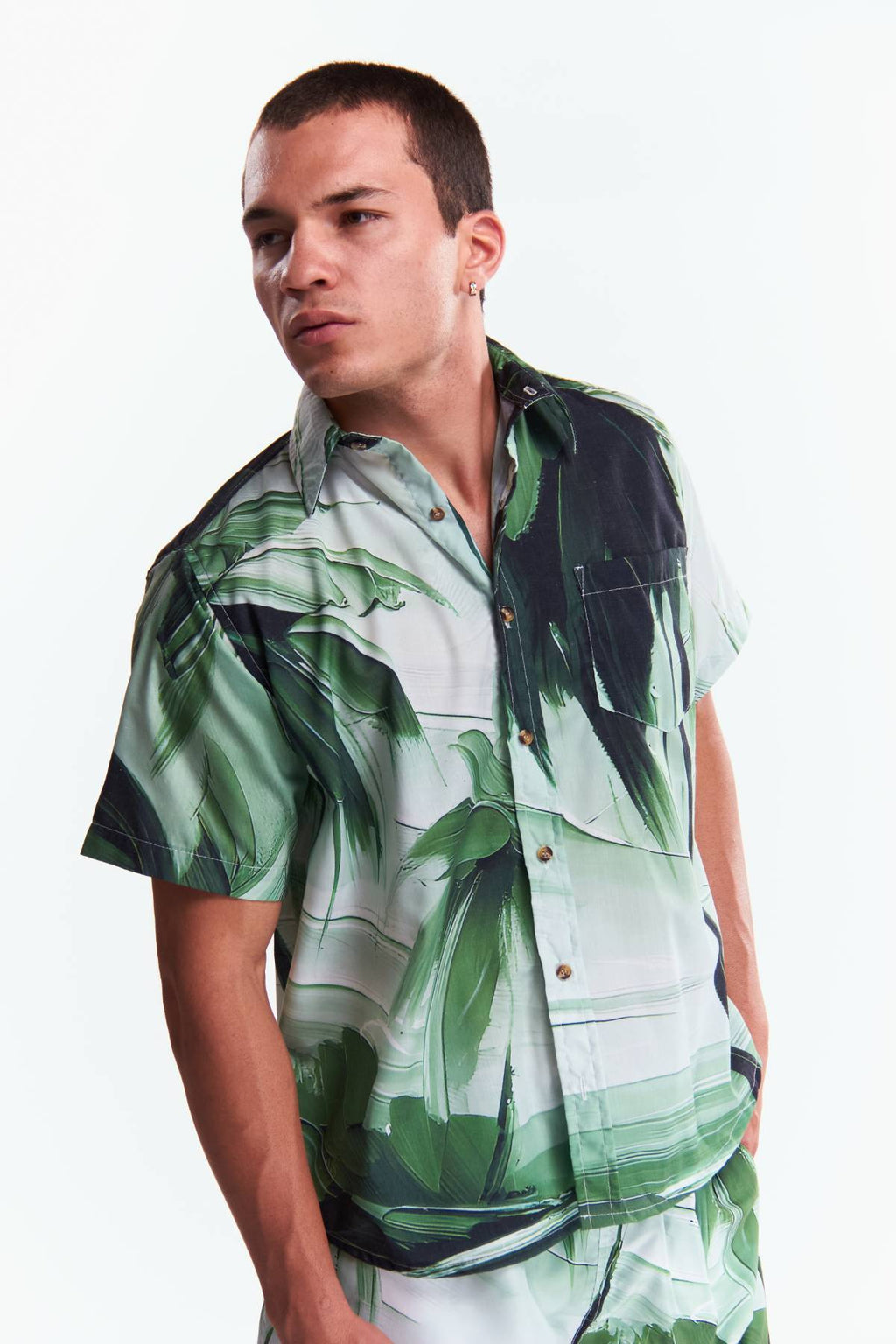 Camisa Manga corta Diseño Playa