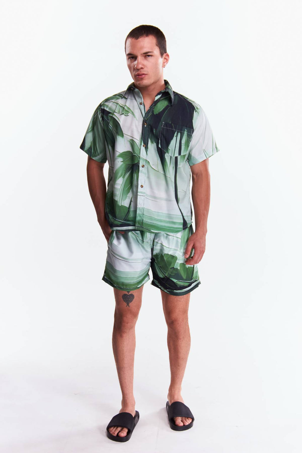 Camisa Manga corta Diseño Playa