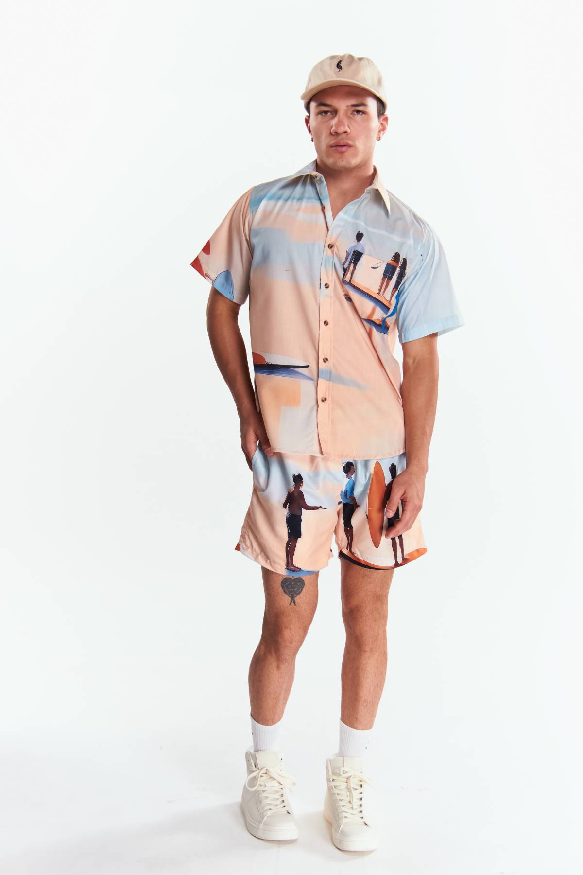 Camisa Manga corta Diseño Surf