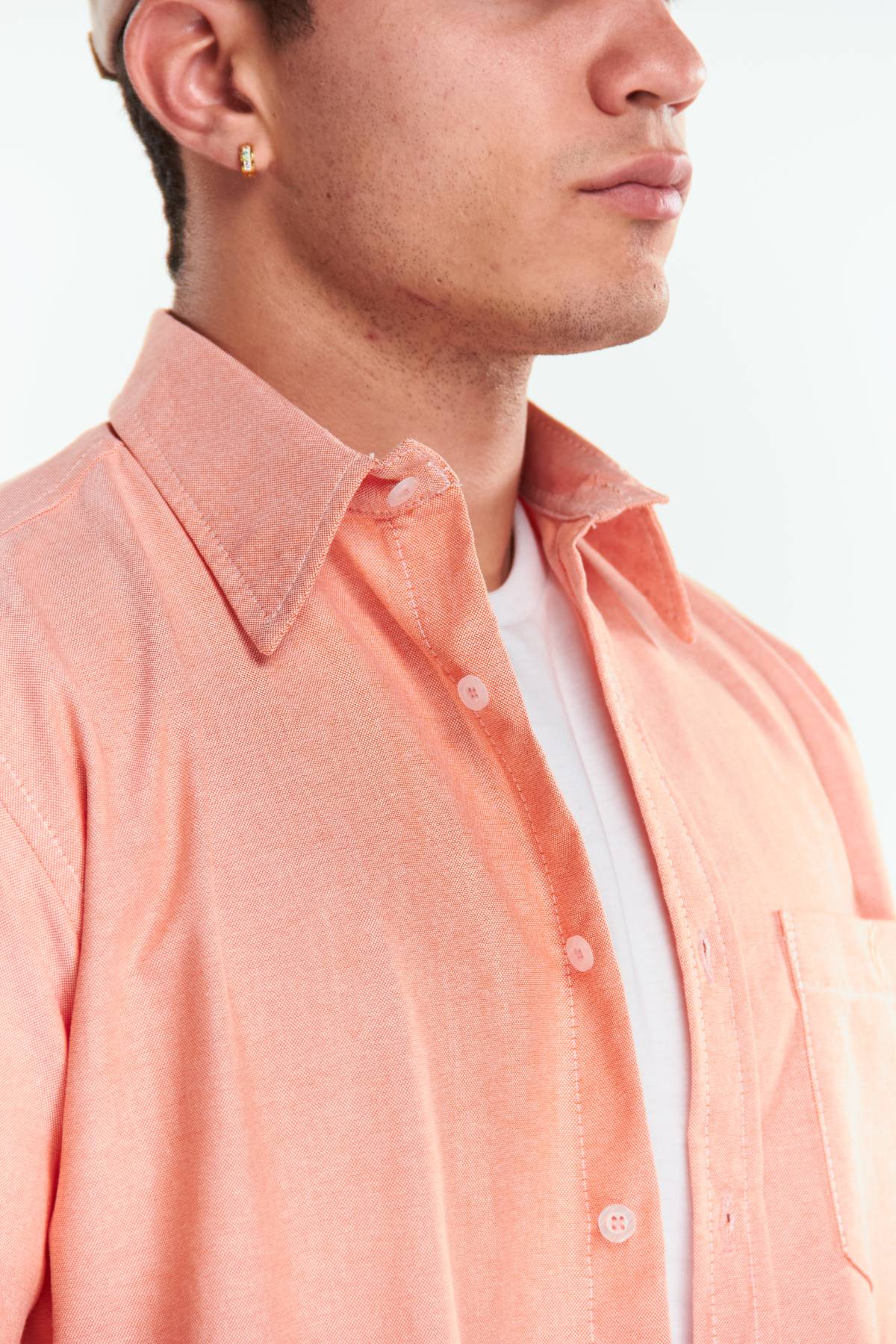 Camisa Manga larga Básica Naranja