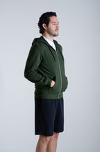 Sudadera Con cierre y gorro Verde