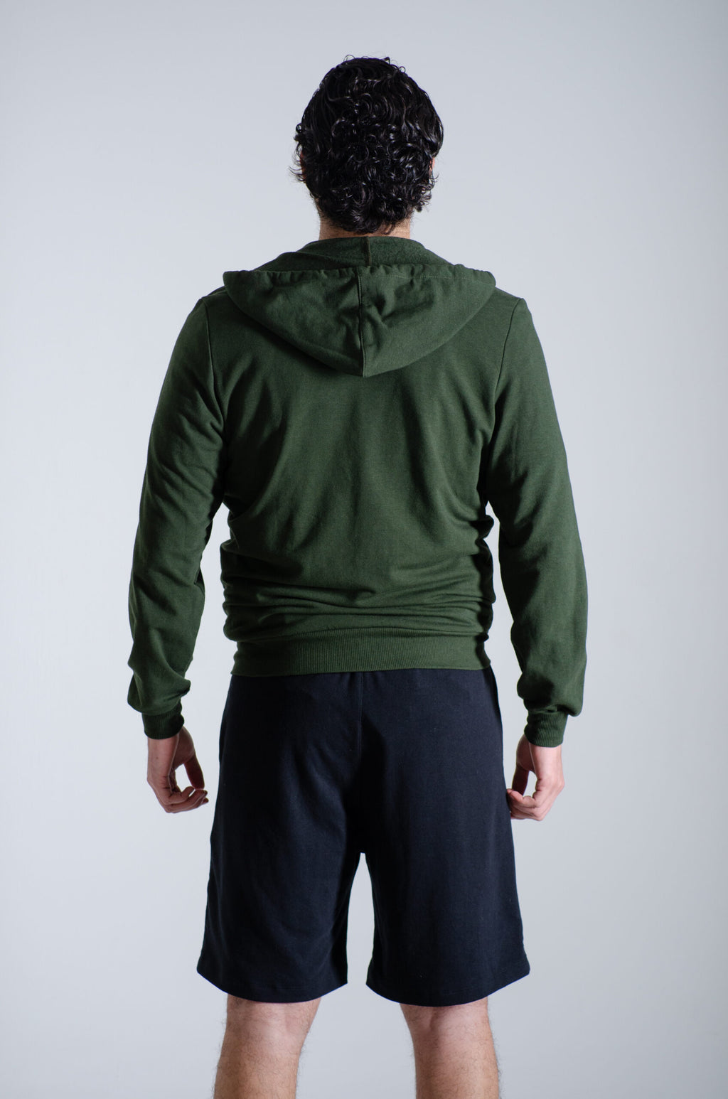Sudadera Con cierre y gorro Verde