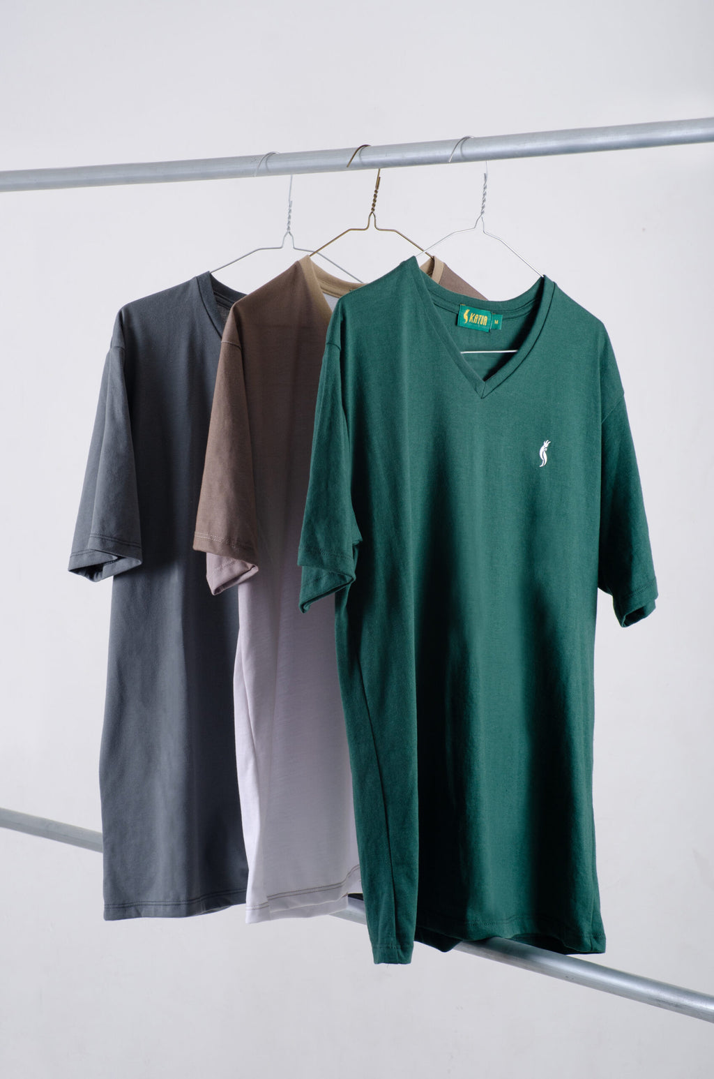 Playera Cuello redondo Básica Verde botella