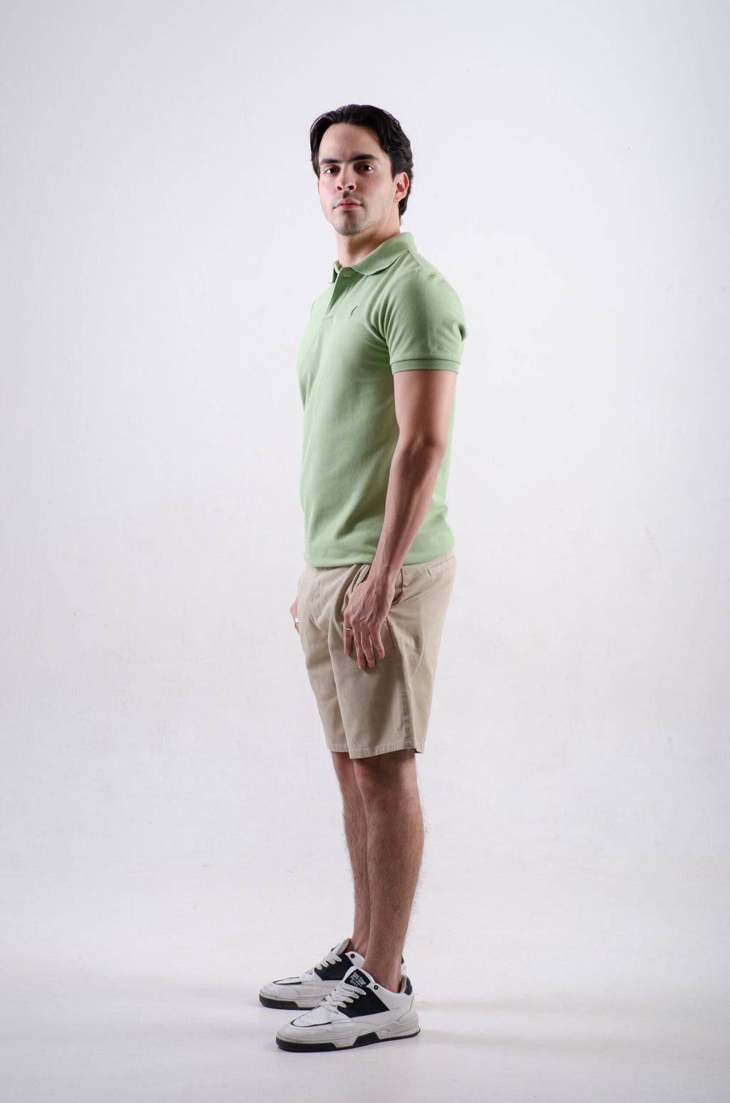 Playera Polo Clasica Slim Fit Manga corta Verde salvia