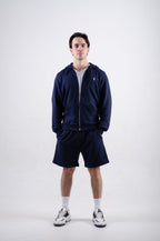 Sudadera Con cierre y gorro Azul marino