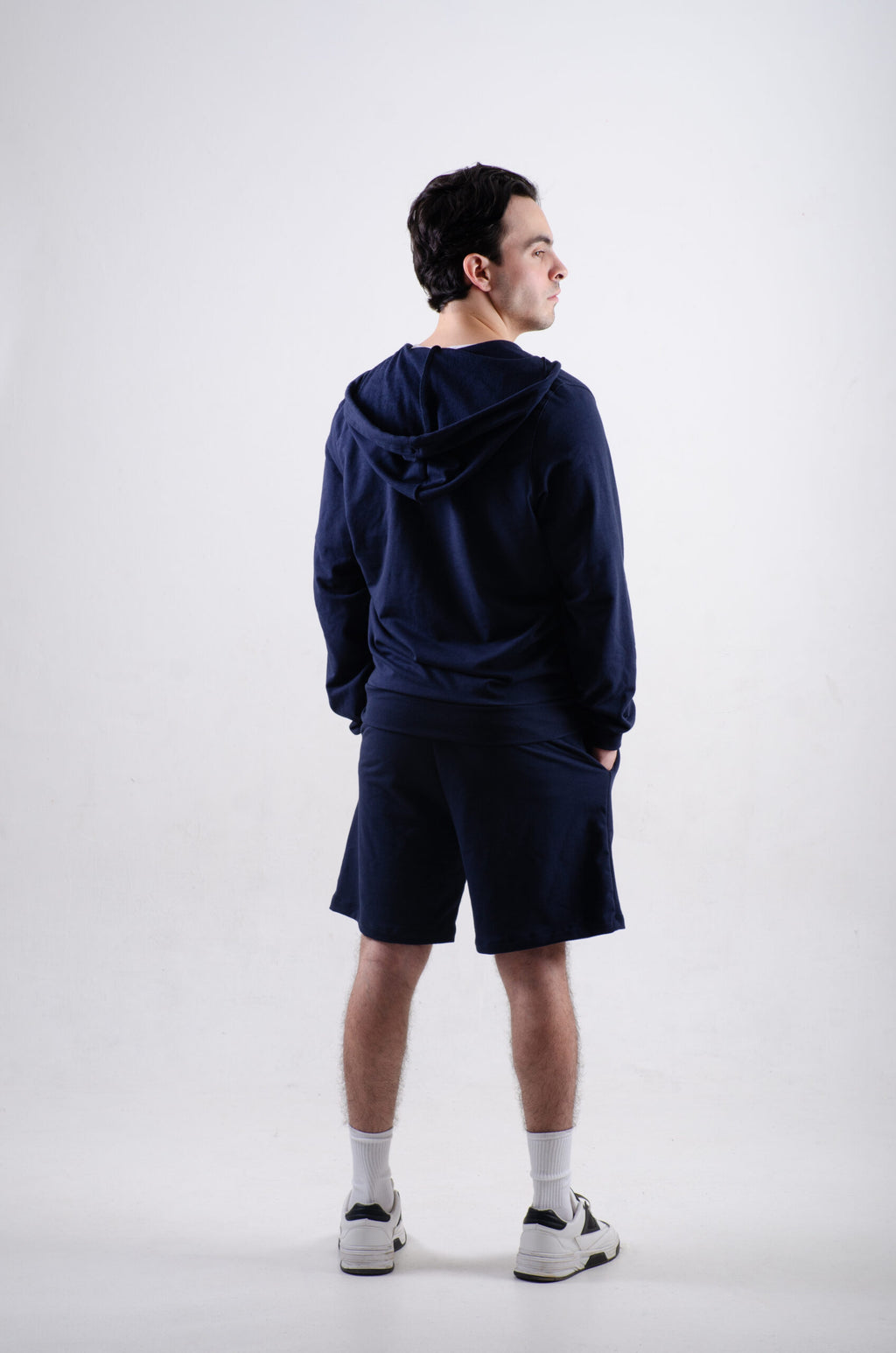 Sudadera Con cierre y gorro Azul marino