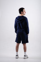 Sudadera Con cierre y gorro Azul marino