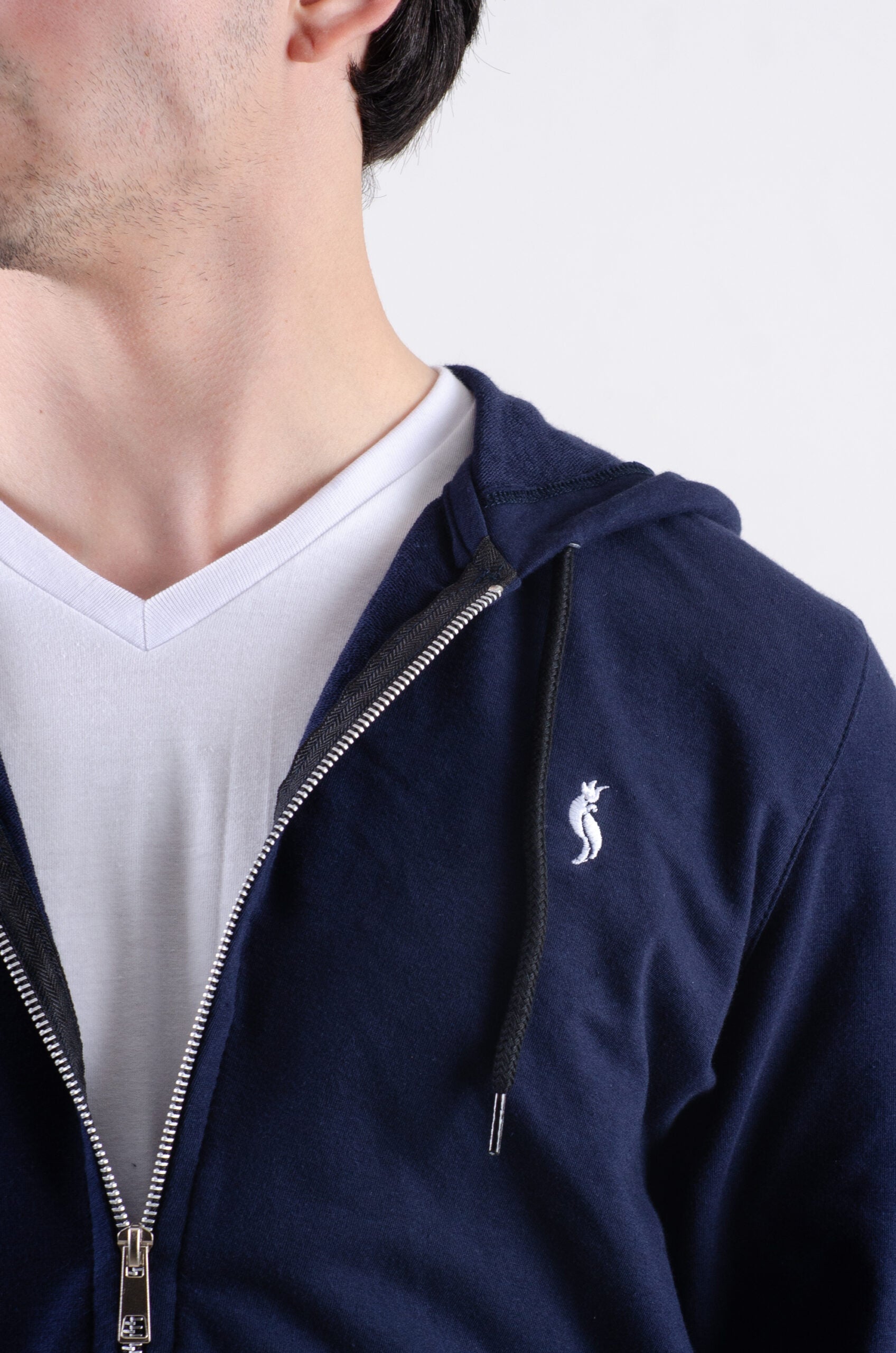 Sudadera Con cierre y gorro Azul marino