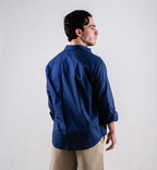 Camisa Manga larga Básica Azul marino