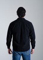 Camisa Pana Manga Larga Negra