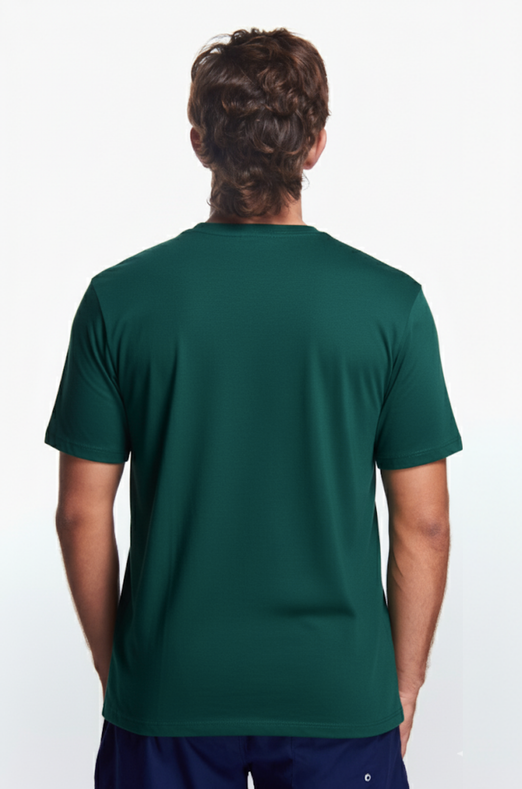 Playera Cuello V Básica Verde