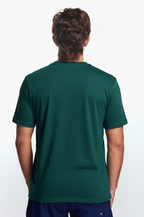 Playera Cuello V Básica Verde