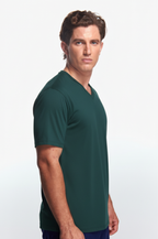 Playera Cuello V Básica Verde