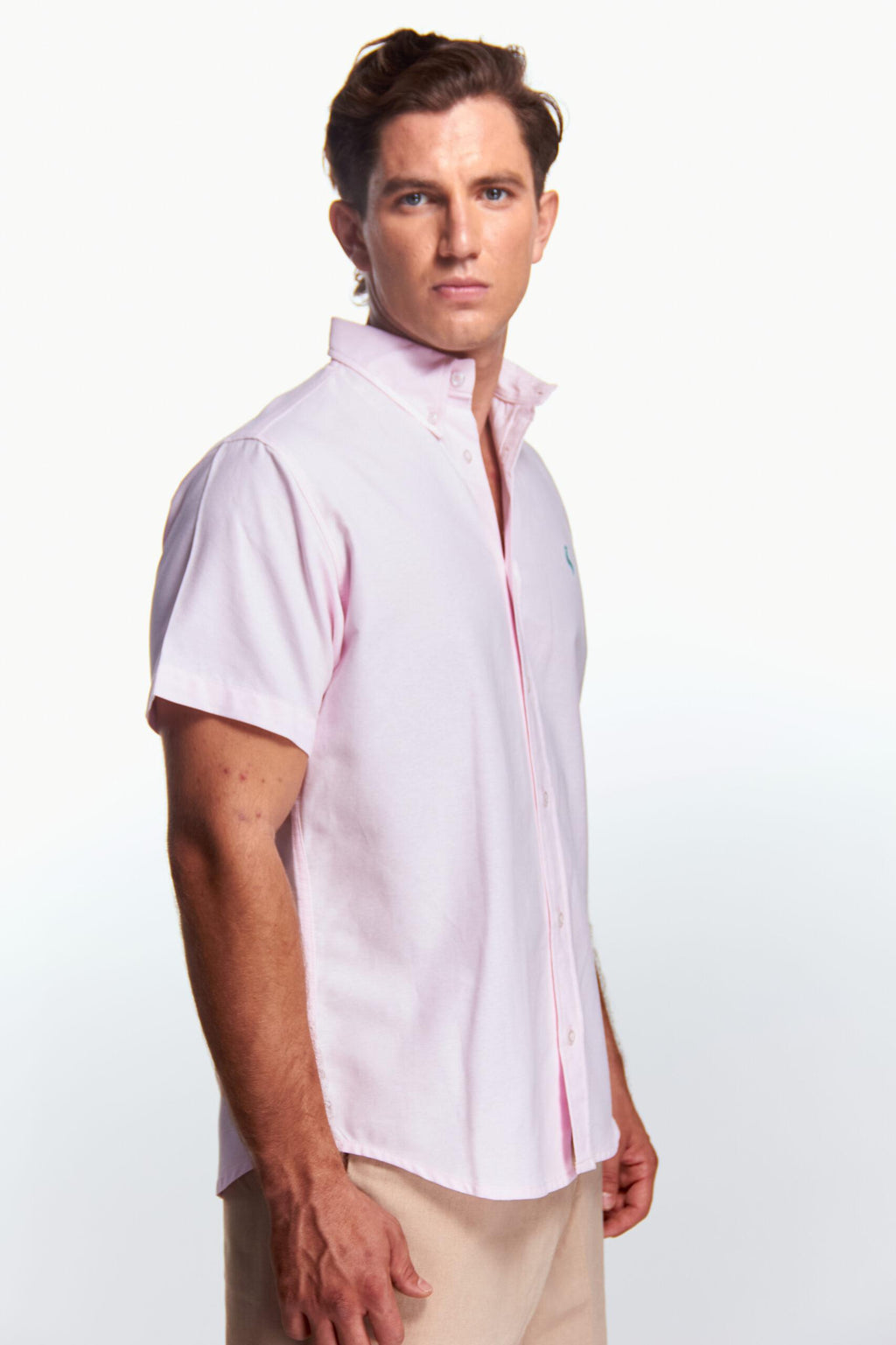 Camisa Básica Manga corta Rosa