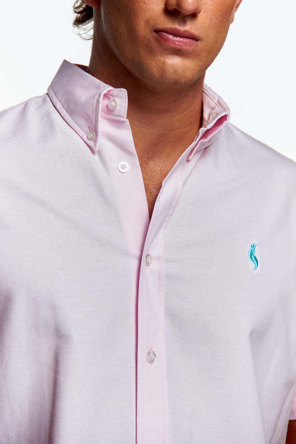 Camisa Básica Manga corta Rosa