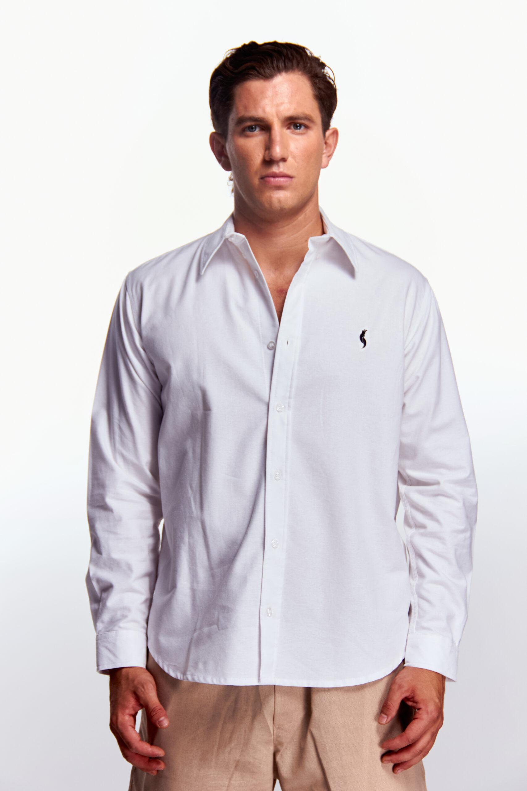 Camisa Manga Larga Básica Blanca