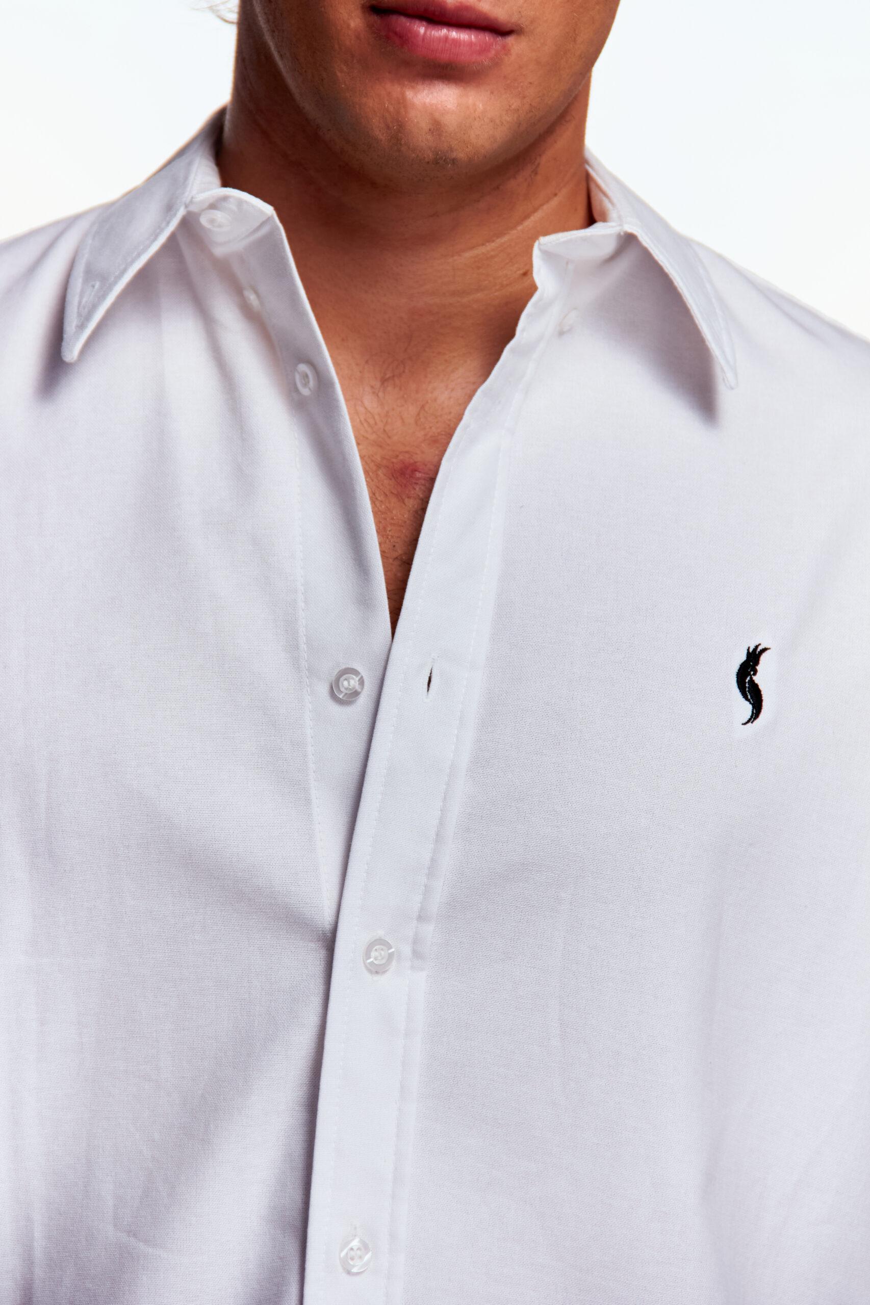 Camisa Manga Larga Básica Blanca