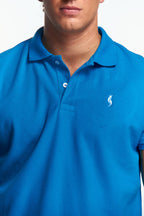 Playera Polo Clasica Manga corta Azul rey