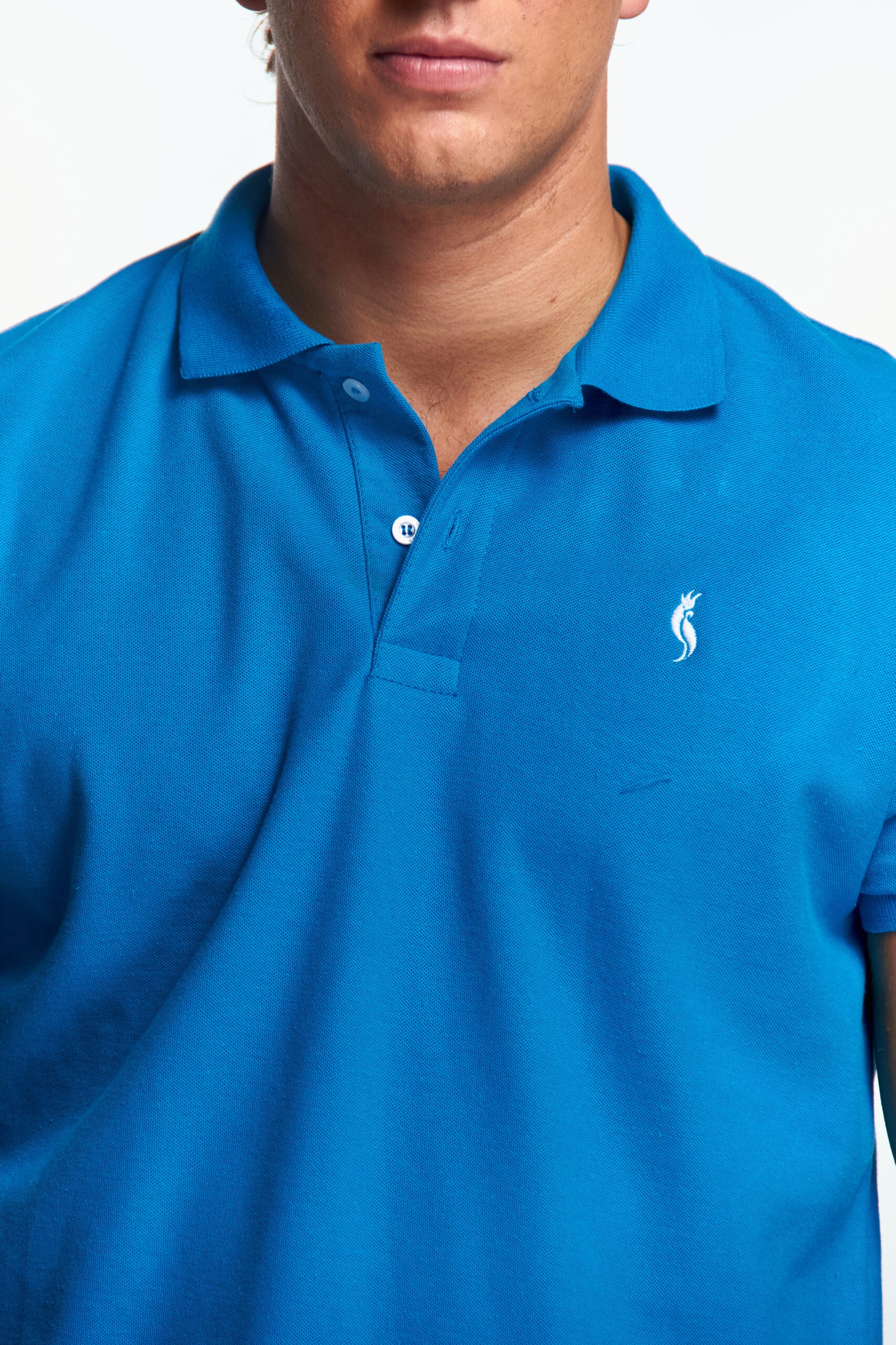Playera Polo Clasica Manga corta Azul rey