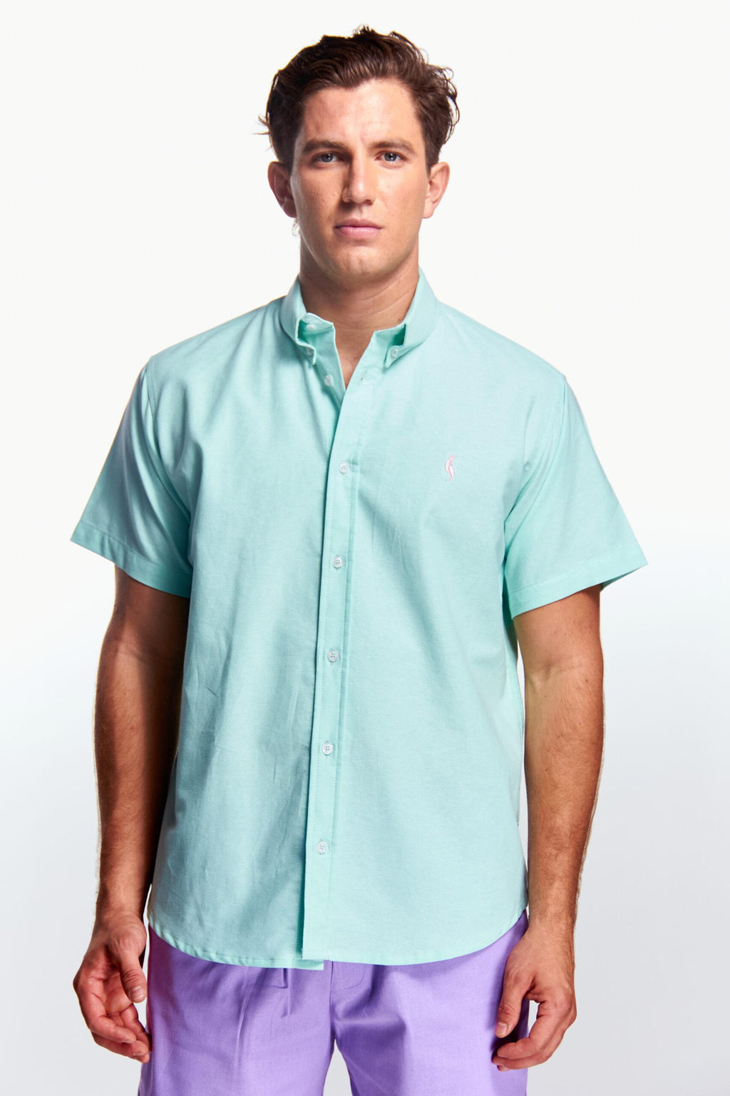 Camisa Básica Manga corta Aqua
