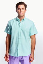Camisa Básica Manga corta Aqua