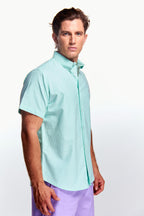 Camisa Básica Manga corta Aqua