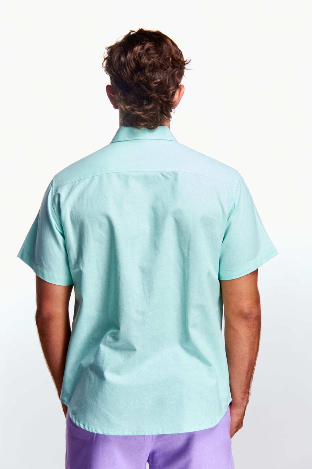 Camisa Básica Manga corta Aqua