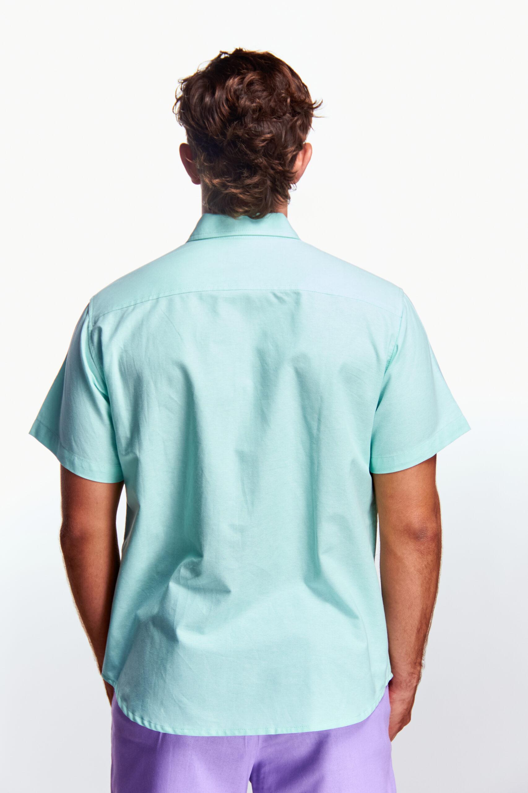 Camisa Básica Manga corta Aqua