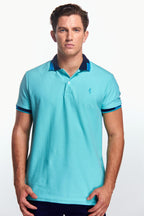 Playera Polo Bunny Manga corta Aqua