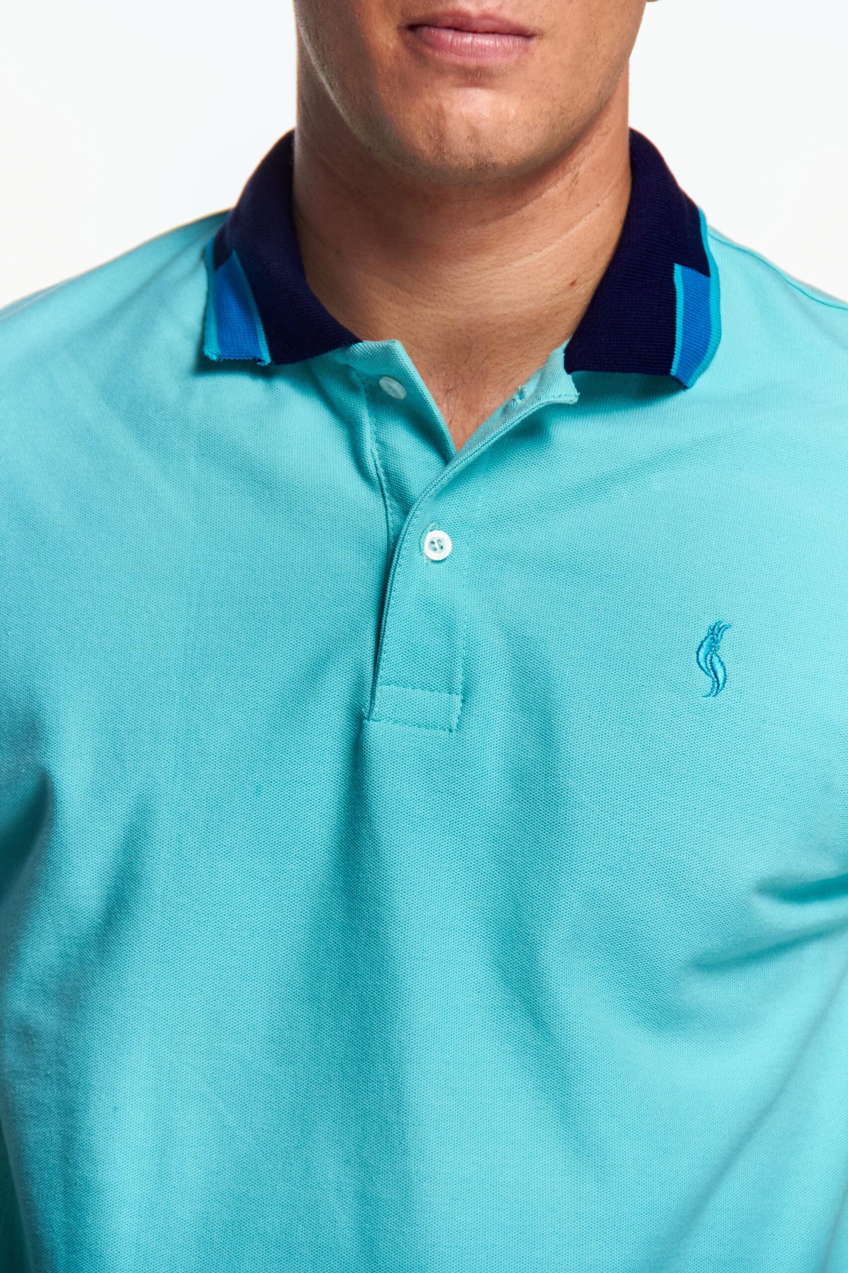 Playera Polo Bunny Manga corta Aqua