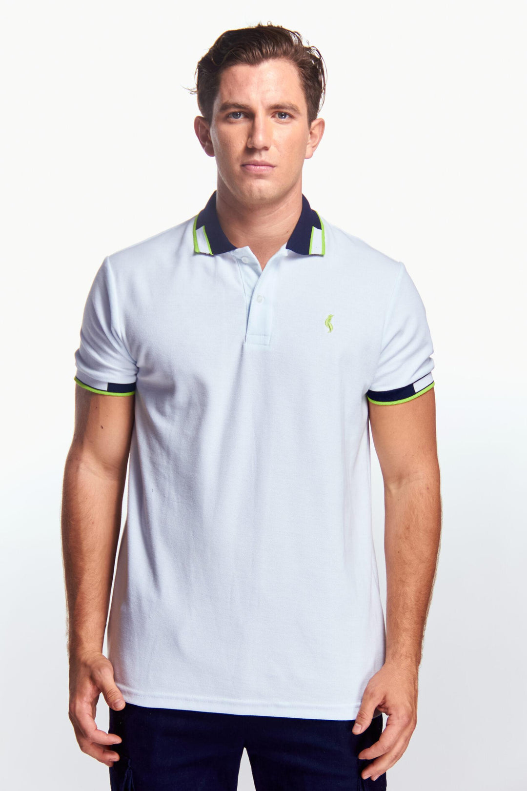 Playera Polo Bunny Manga corta Blanca