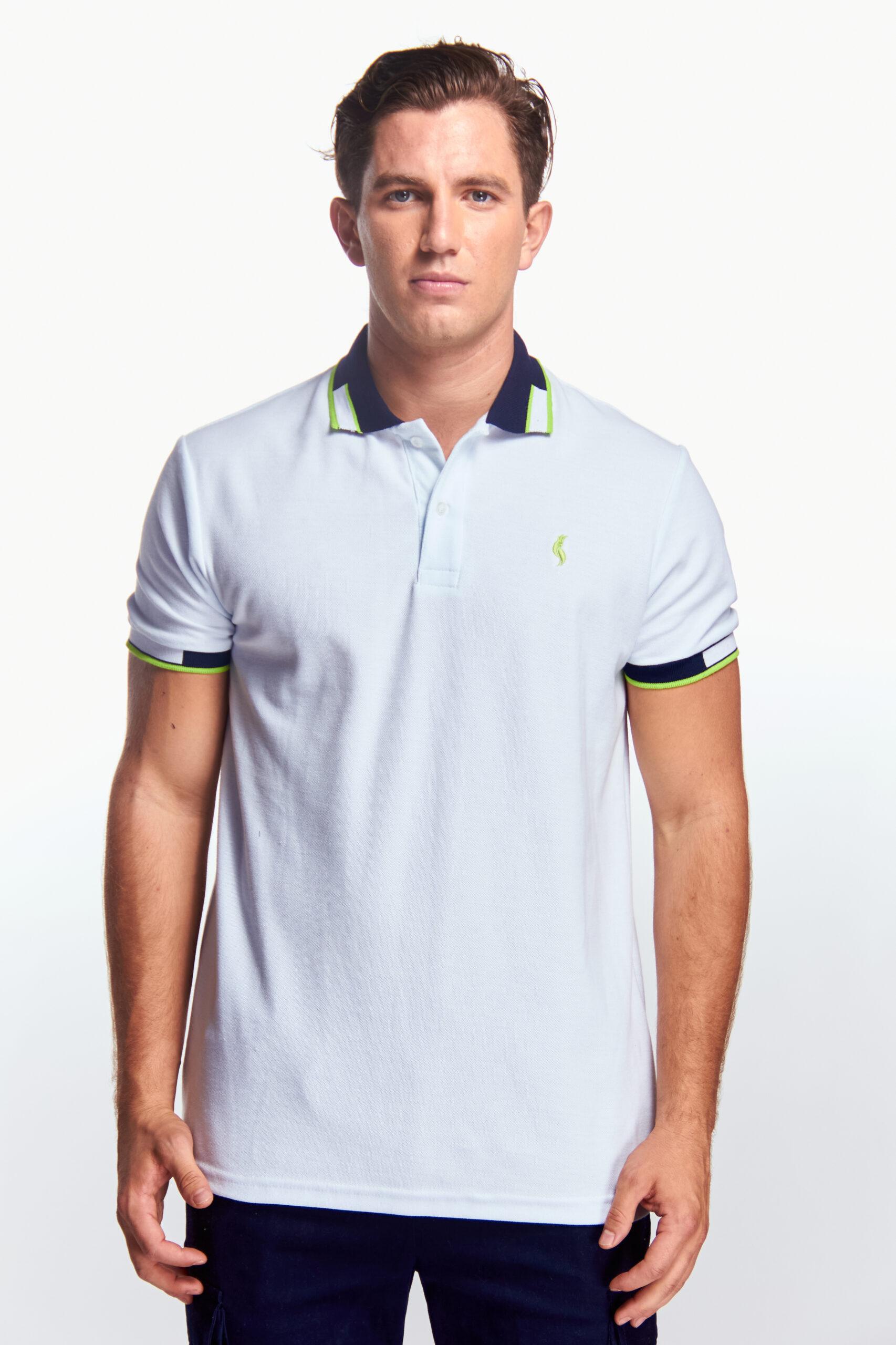 Playera Polo Bunny Manga corta Blanca