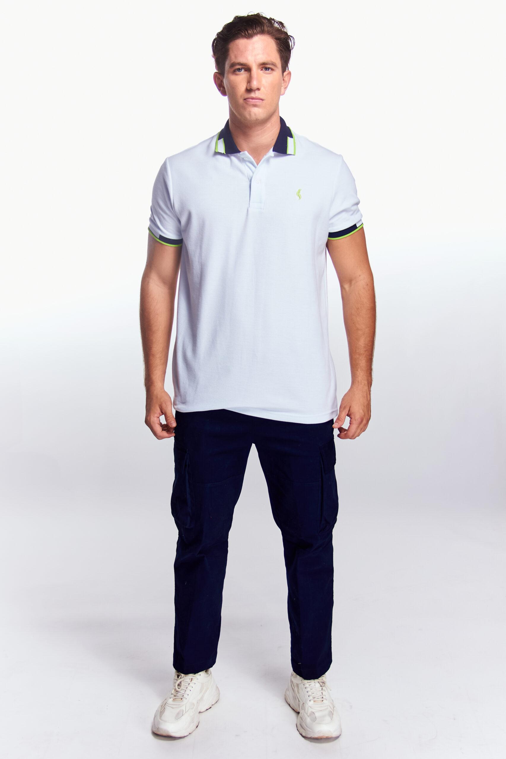 Playera Polo Bunny Manga corta Blanca