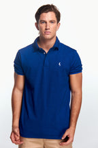Playera Polo Manga corta Azul rey