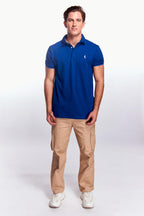 Playera Polo Manga corta Azul rey