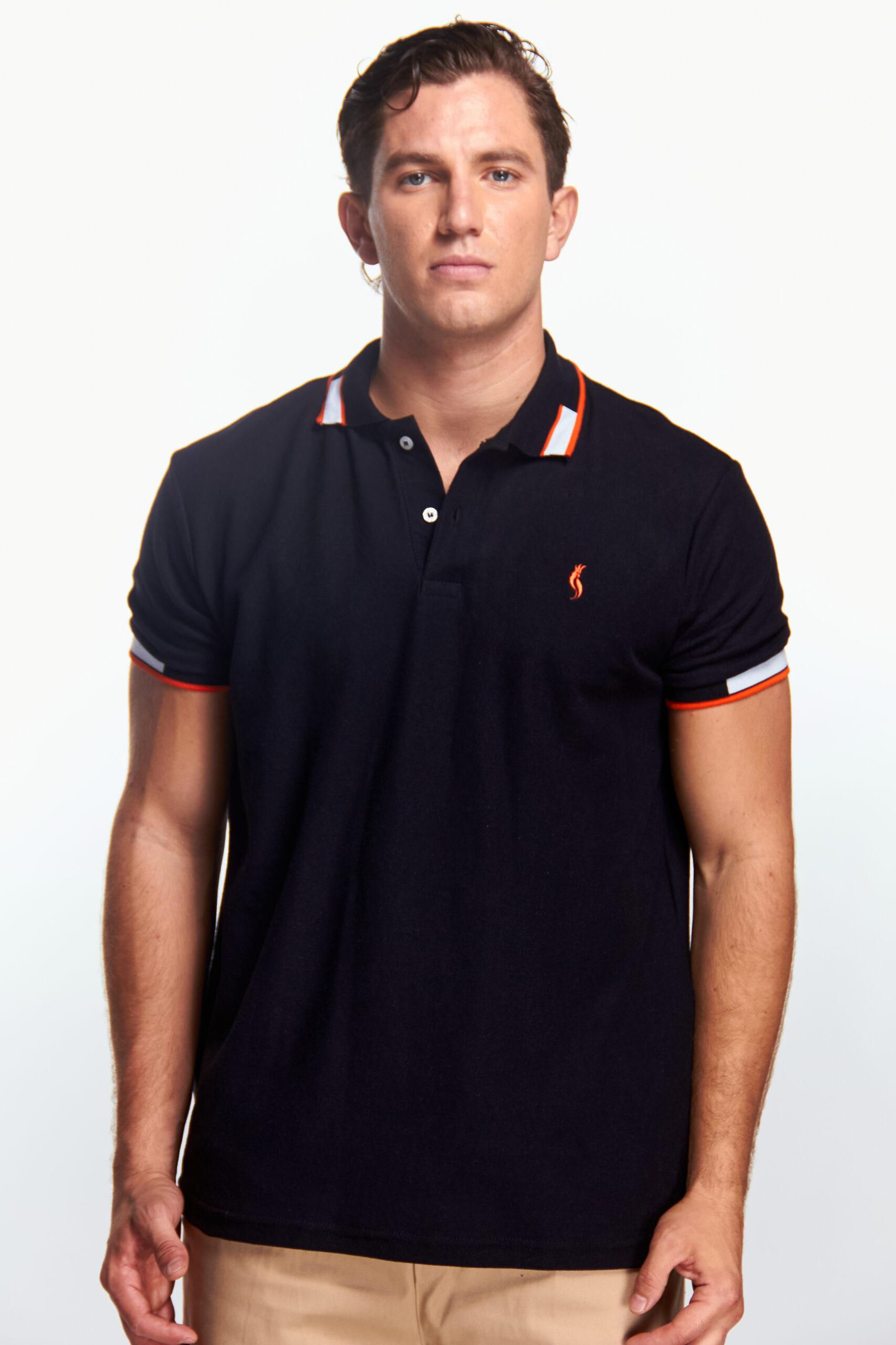 Playera Polo Bunny Manga corta Negra