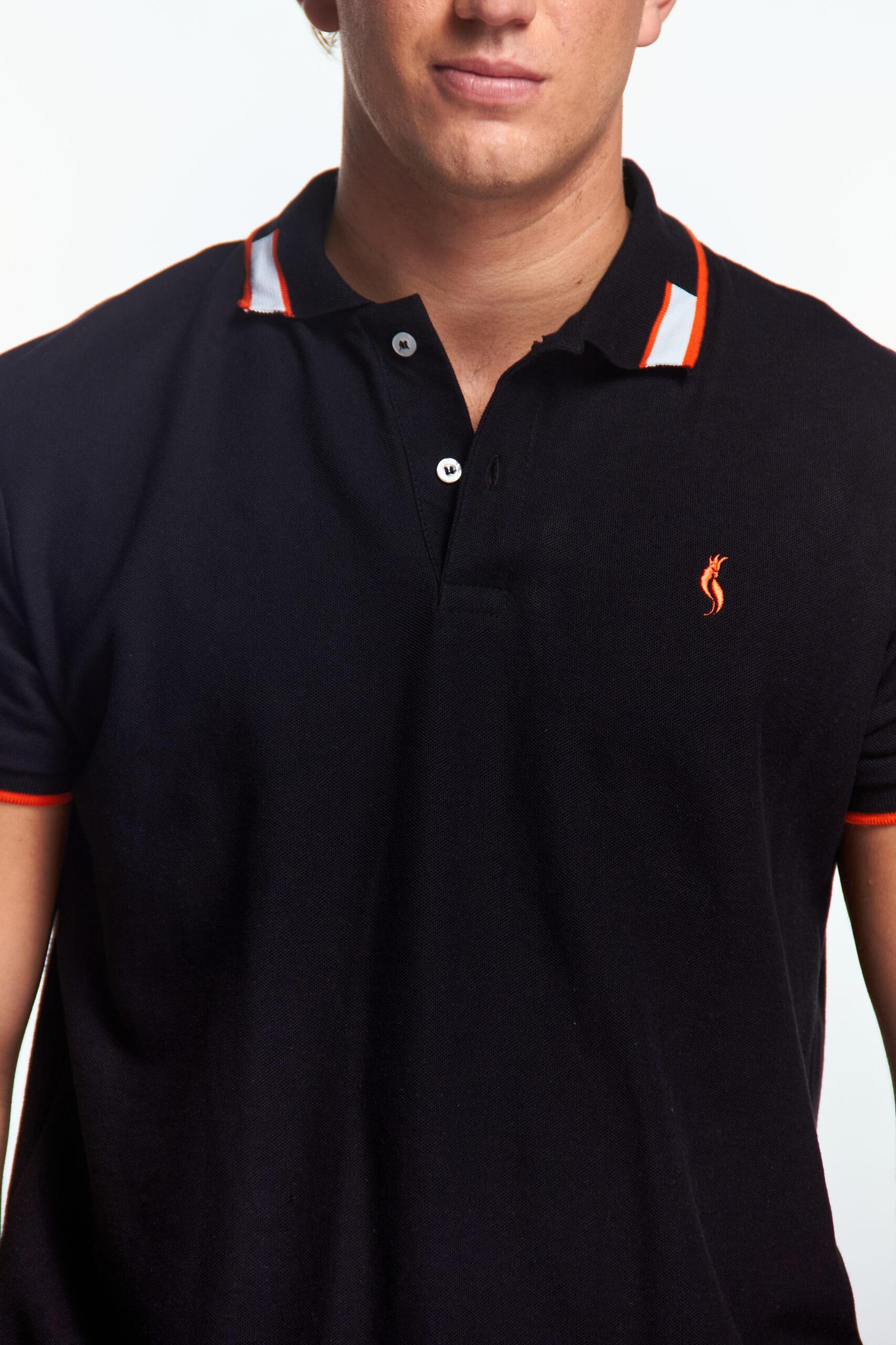 Playera Polo Bunny Manga corta Negra