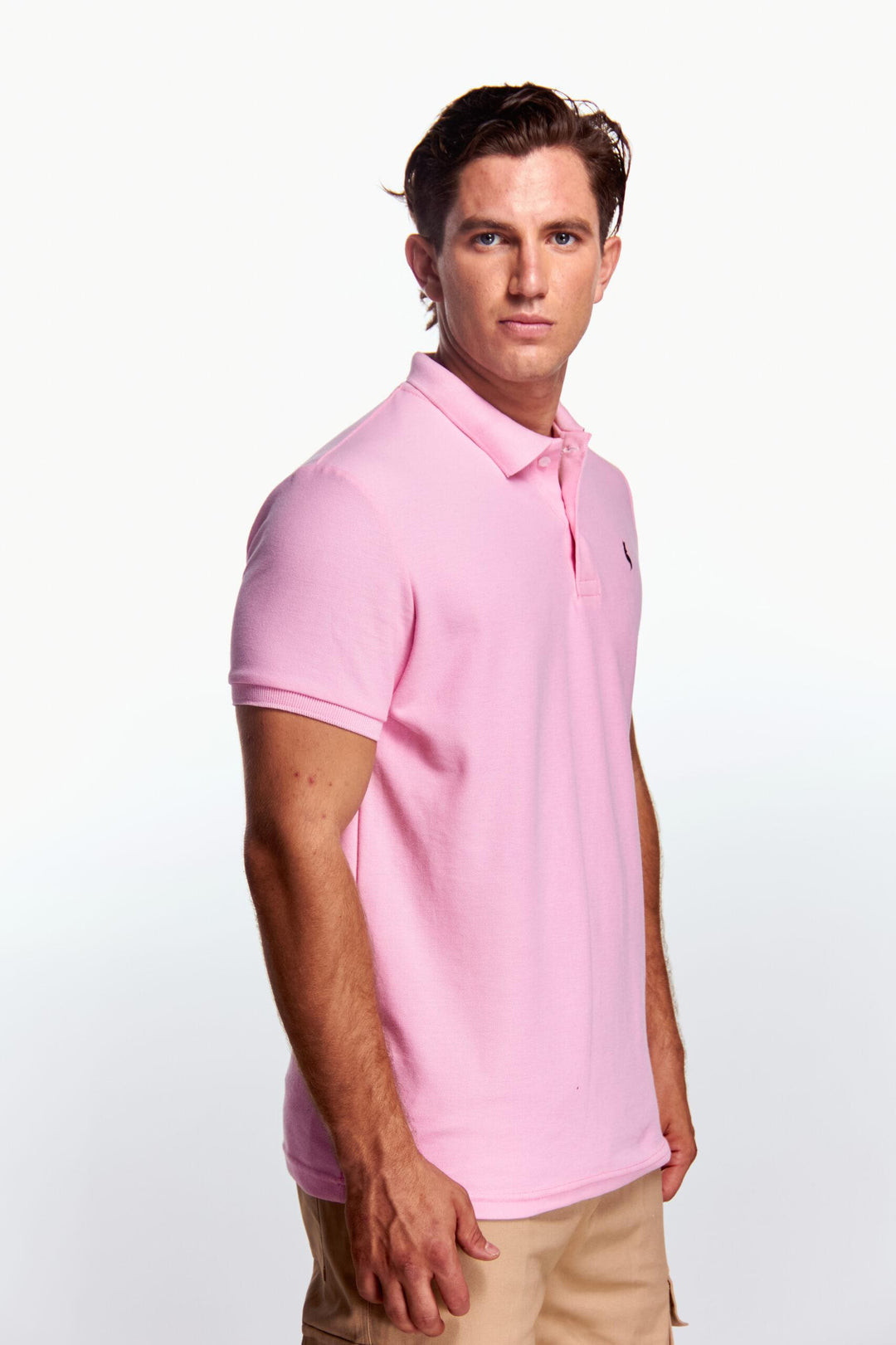 Playera Polo Clasica Manga corta Rosa
