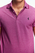 Playera Polo Fit Manga corta Cereza