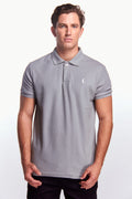 Playera Polo Clasica Manga corta Gris perla