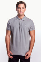 Playera Polo Clasica Manga corta Gris perla