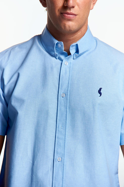Camisa Básica Manga corta Azul cielo