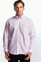Camisa Manga Larga Básica Rosa