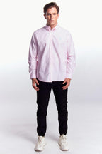 Camisa Manga Larga Básica Rosa