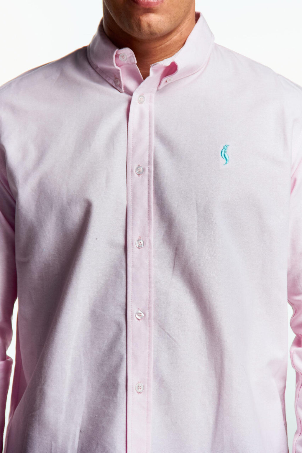 Camisa Manga Larga Básica Rosa