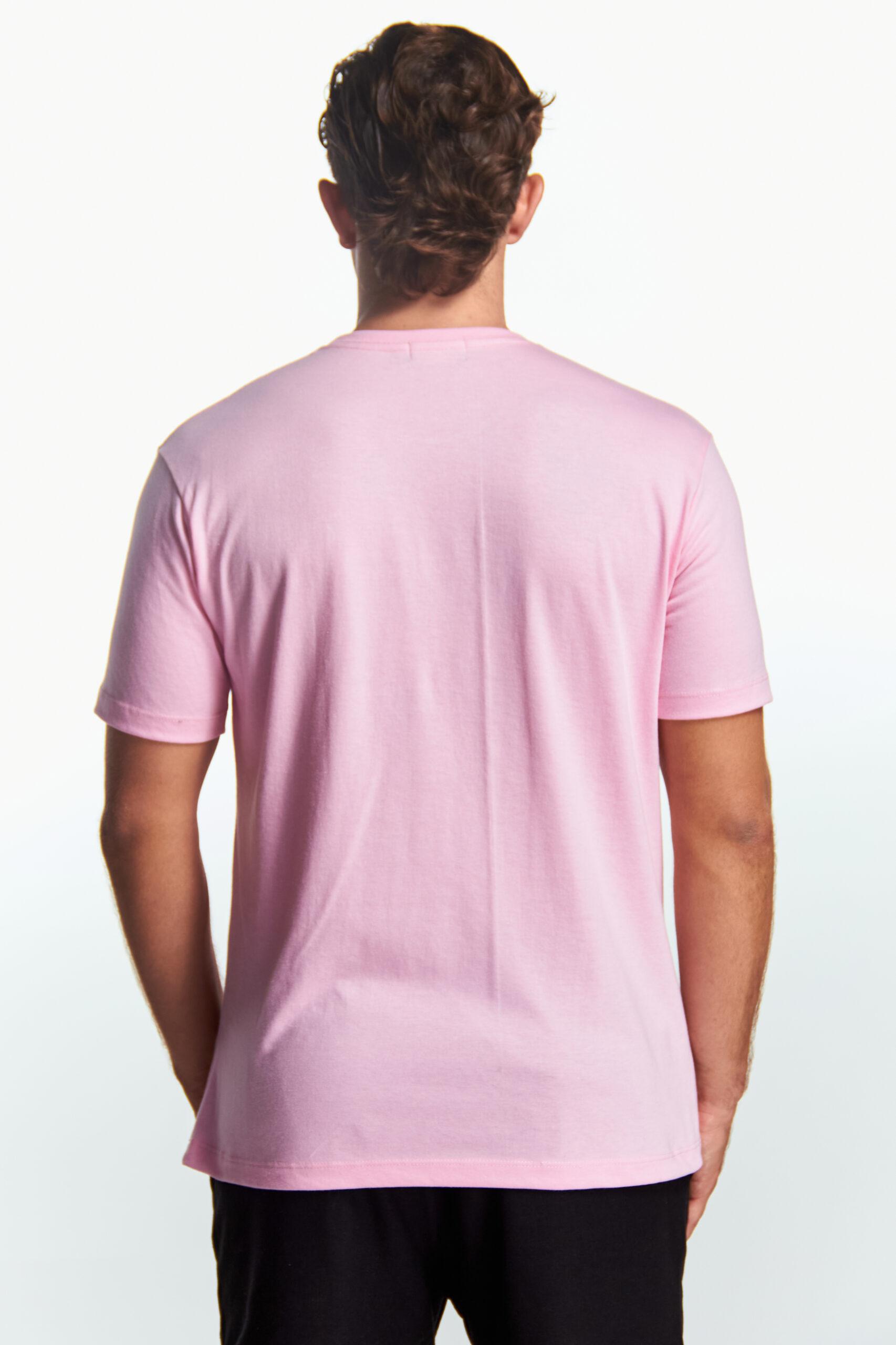 Playera Cuello redondo Básica Rosa