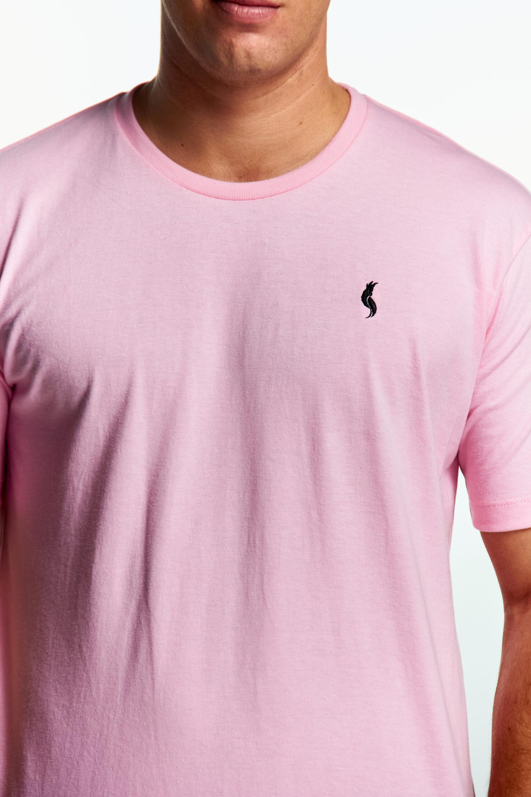 Playera Cuello redondo Básica Rosa